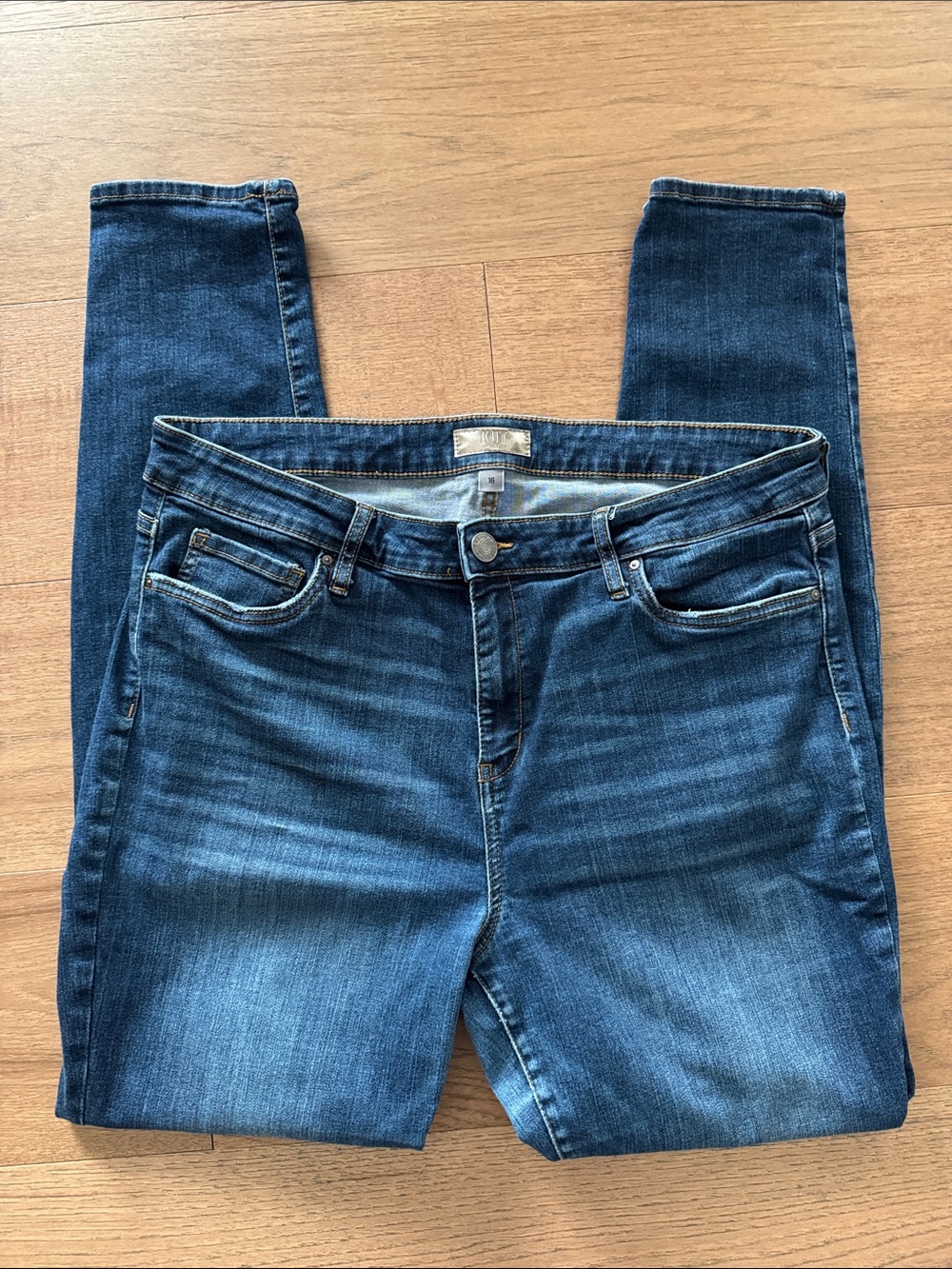 Kut from the Kloth Dark Blue high rise MIA Skinny Jeans